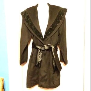David Benjamin Designer Coat & Sash Hockanum Wool